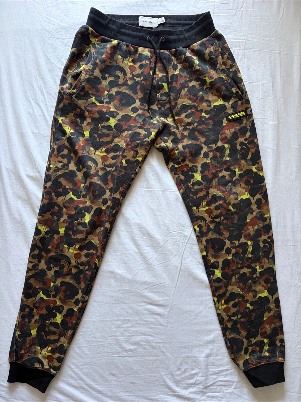 COACH Jogger Pants - Black & Brown Print
